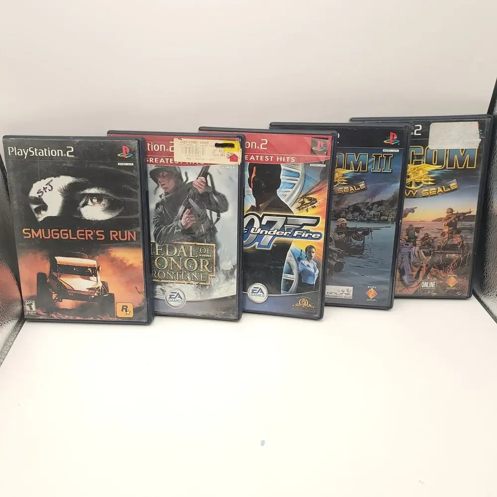 Playstation 2 Lot of 25 Socom Stuntman Grand Theft Auto 007 Syphon Filter